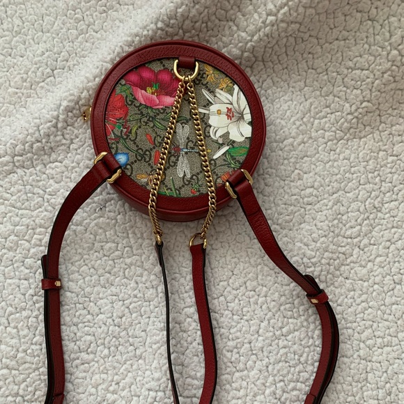 ❗️Authentic❗️ Gucci GG Supreme Monogram Flora mini backpack - Picture 9 of 10